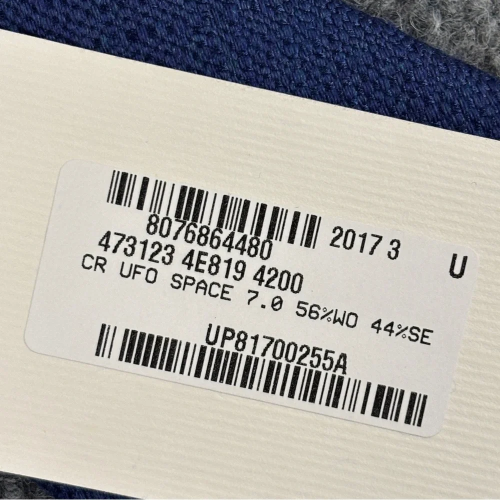 Gucci UFO Space 7.0 Blue Tie Wool Silk NWT